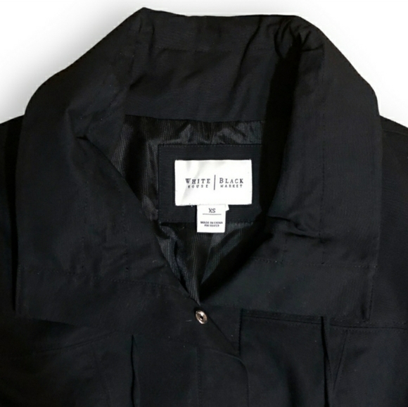 WHITE HOUSE BLACK MARKET Cropped Jacket 3/4 Puff Sleeves NWOT! - Picture 3 of 12